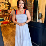 Cora Striped Midi Dress