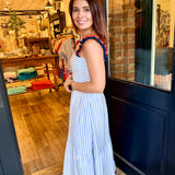 Cora Striped Midi Dress