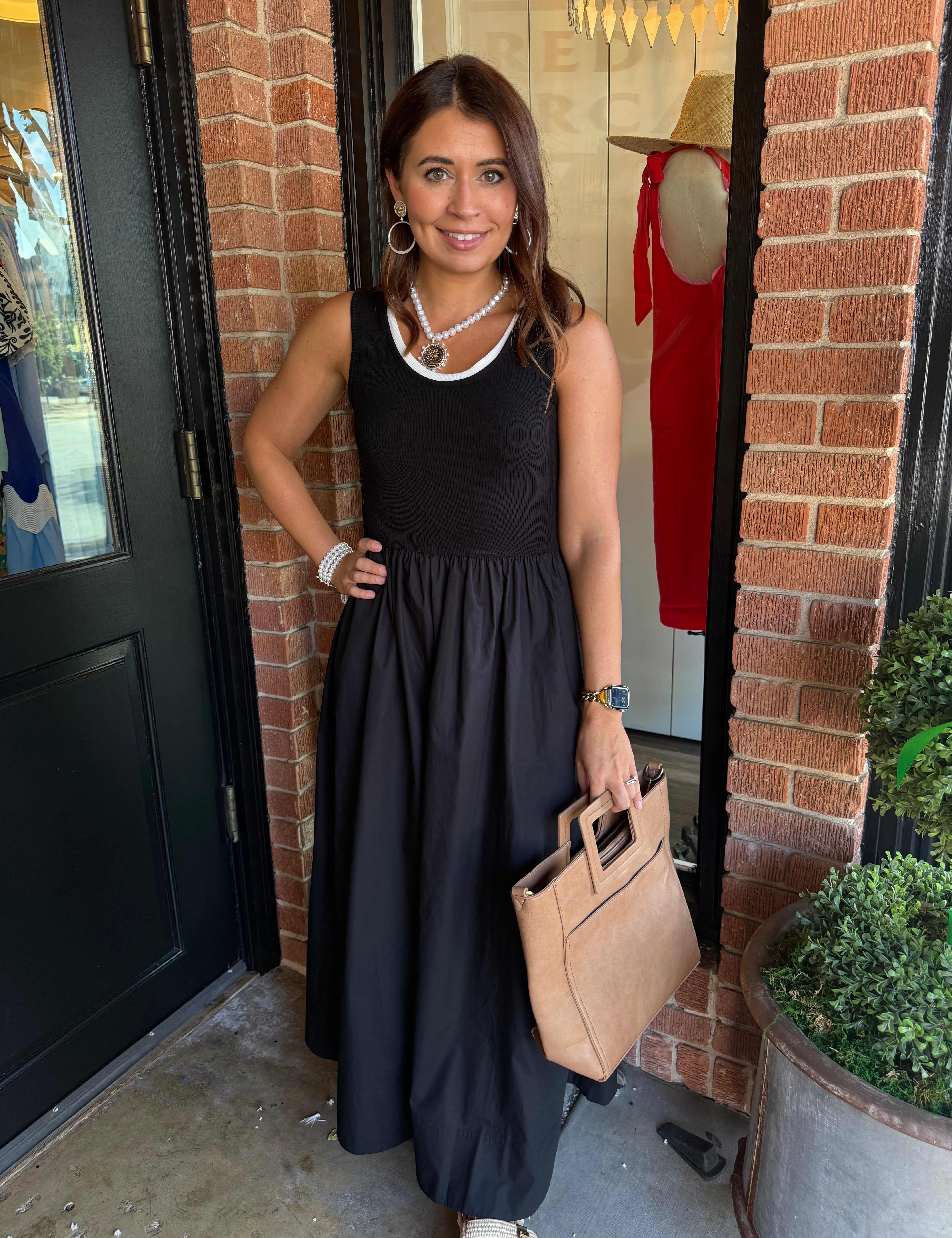 Sade Ribbed Top Combo Dress