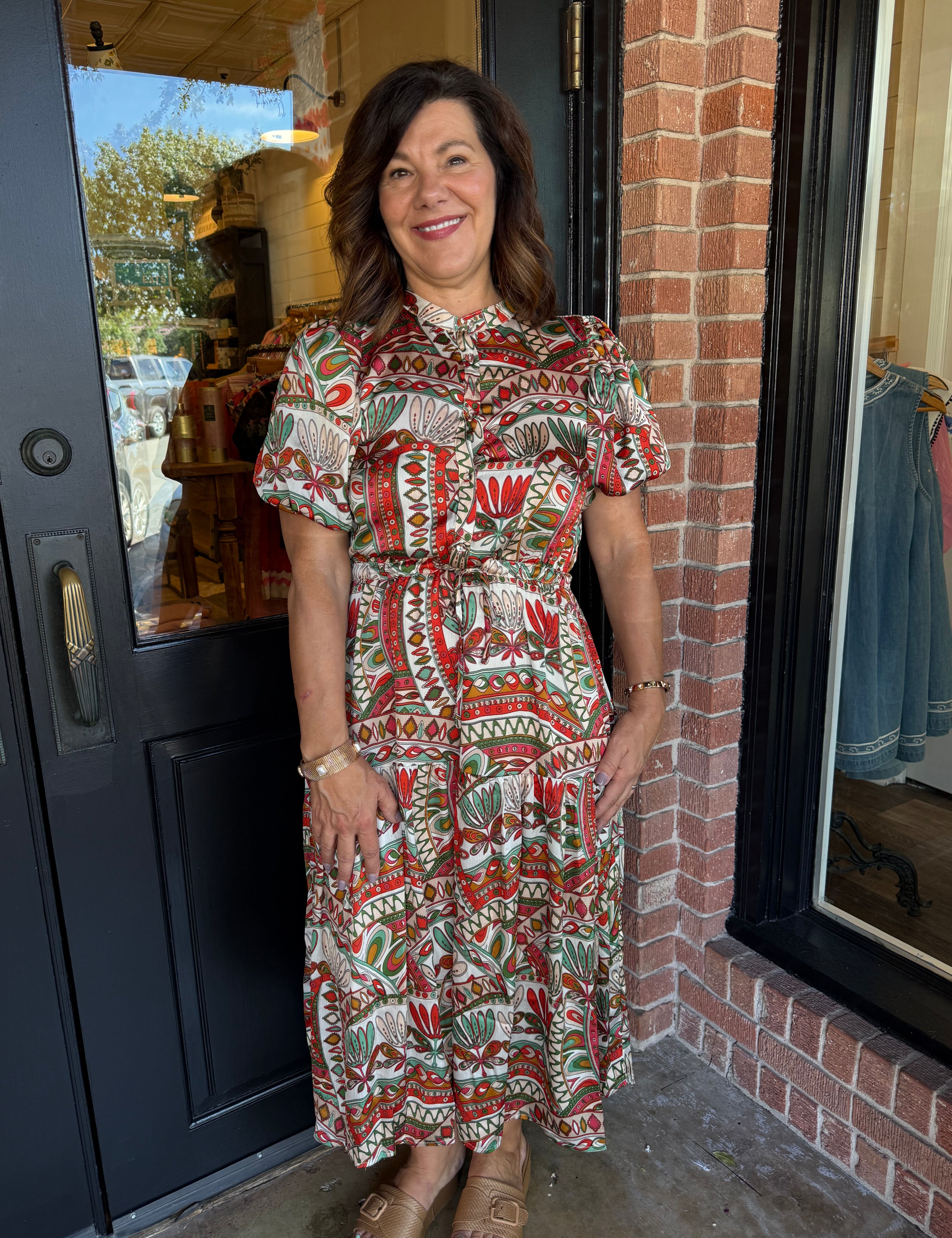 Jolie Tiered Midi Dress