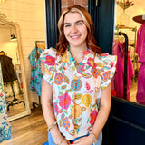Penny Floral Top