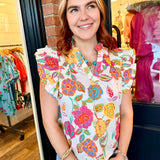 Penny Floral Top