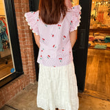 Cherry Print Top