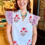 Liliana Flutter Sleeve Top