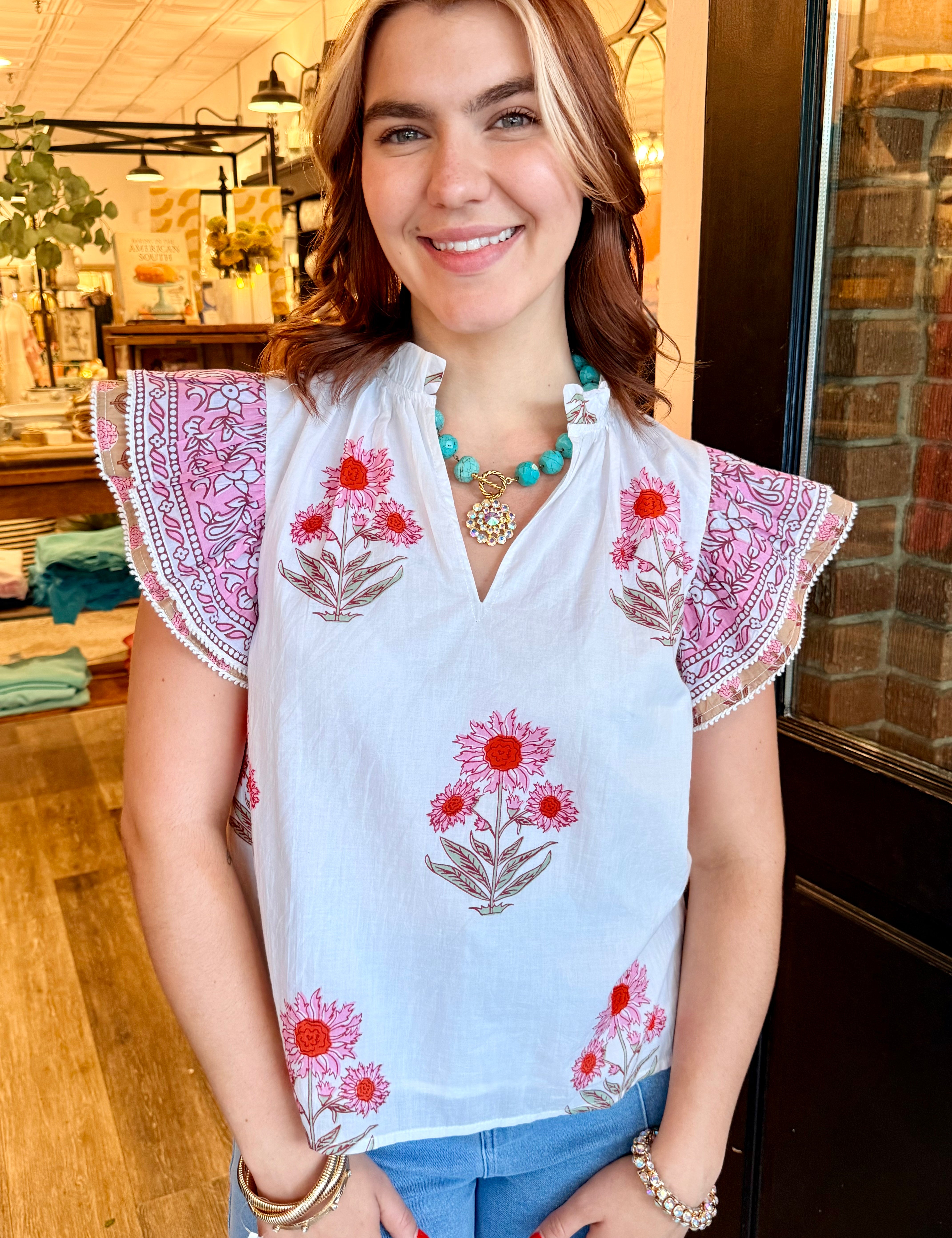 Liliana Flutter Sleeve Top