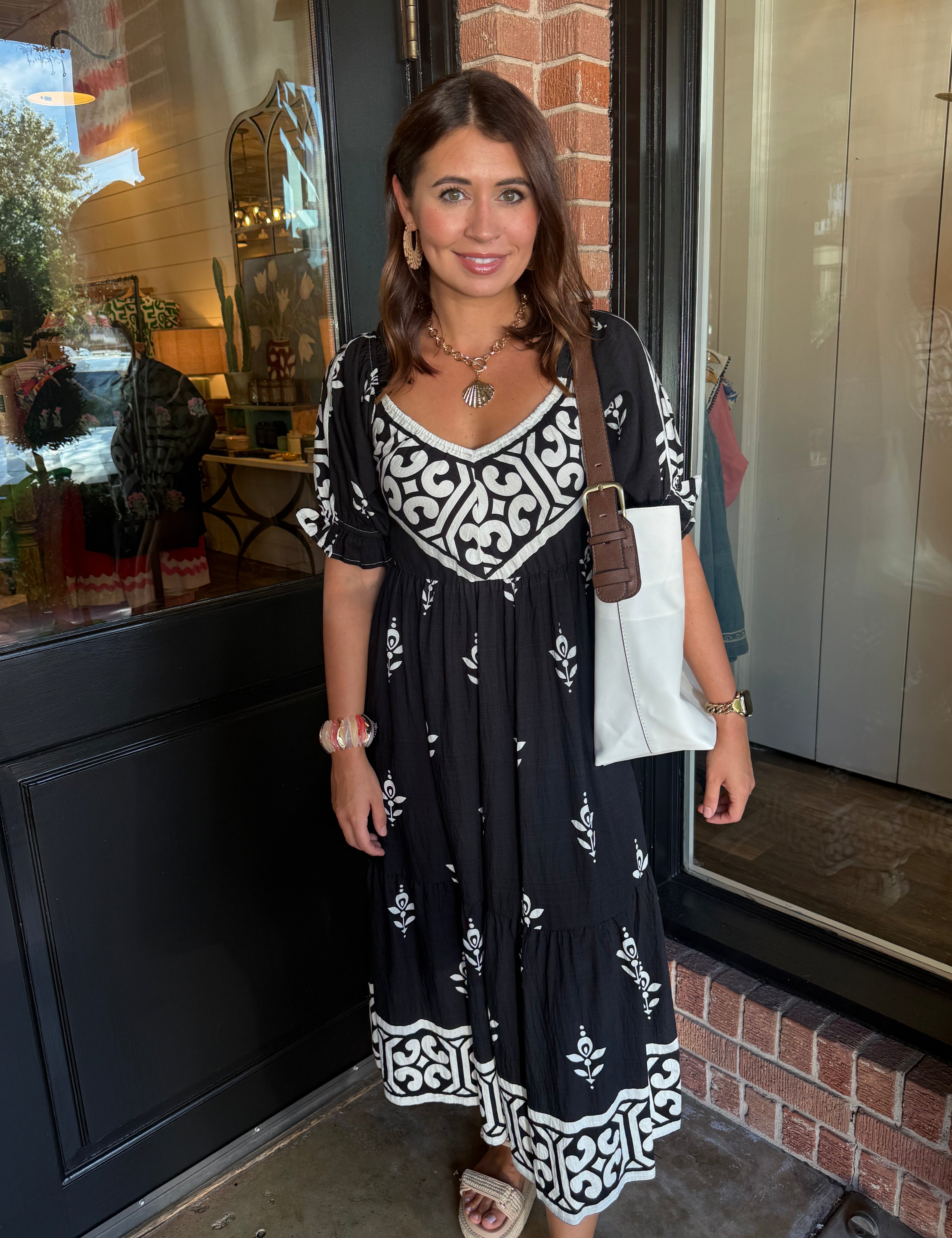 Ciara Boho Midi Dress