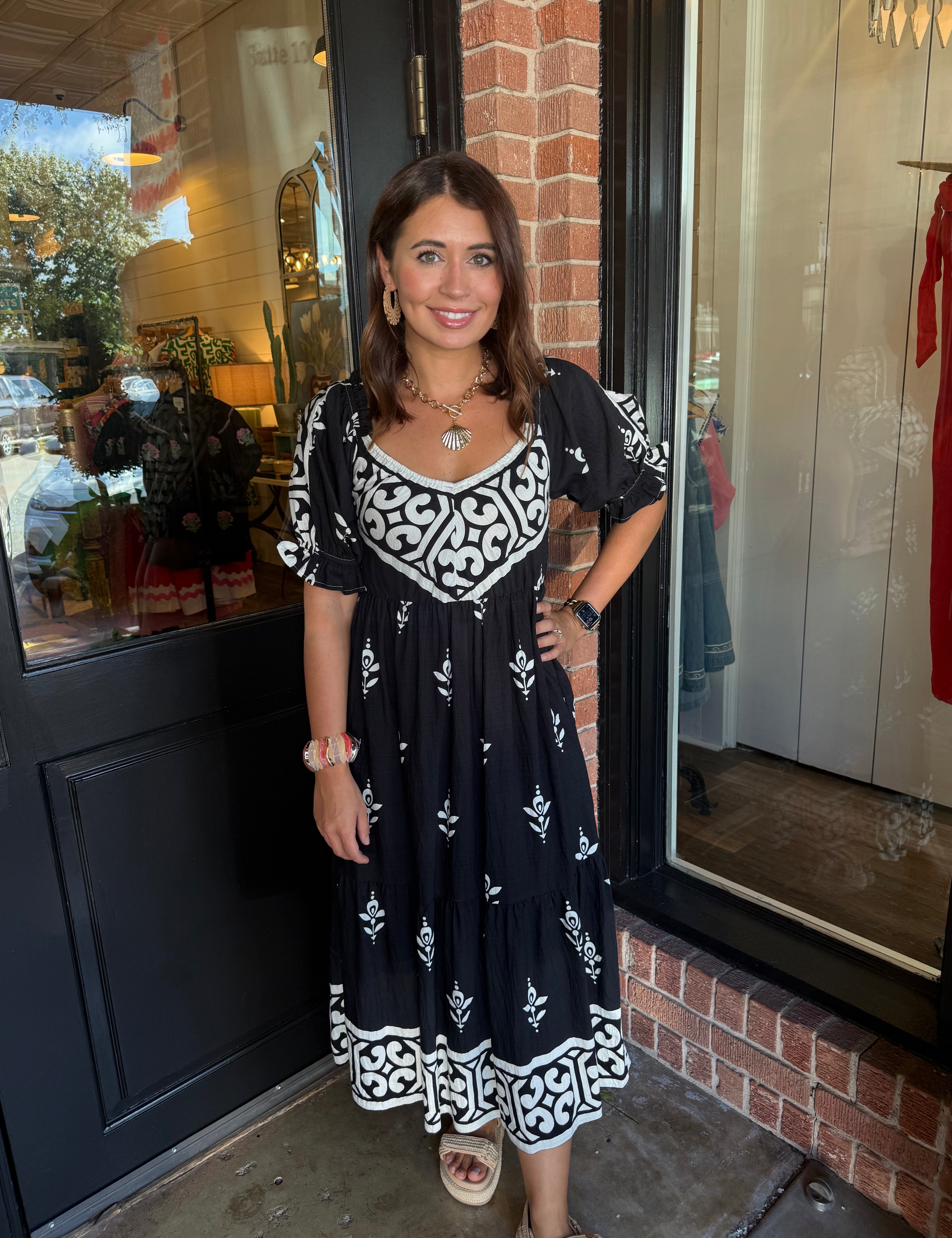 Ciara Boho Midi Dress