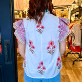 Liliana Flutter Sleeve Top