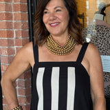 JoAnn Black & Cream Dress