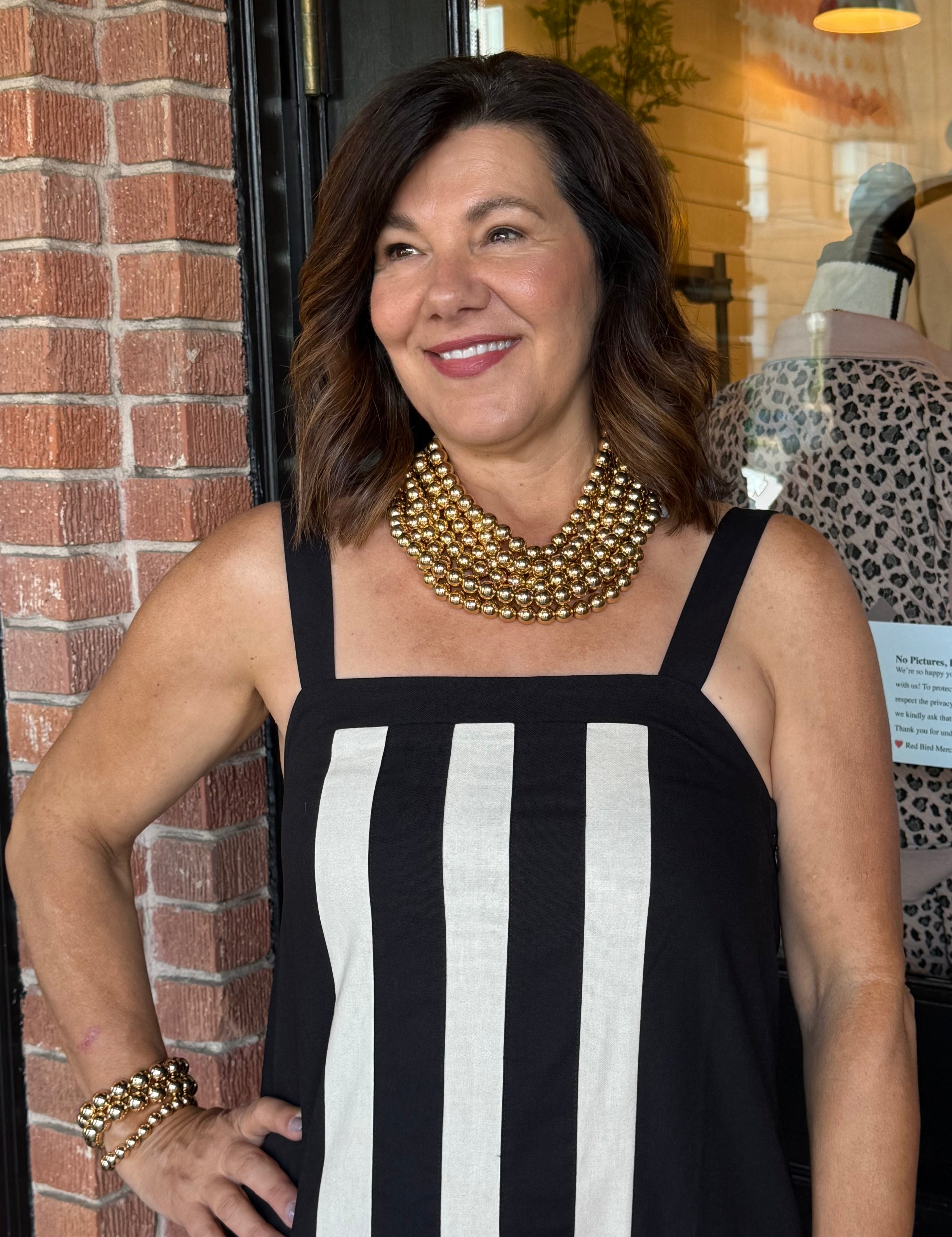 JoAnn Black & Cream Dress
