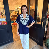Nicky Color Contrast Top