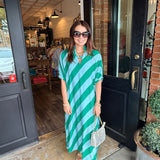 Belinda Diagonal Stripe Dress