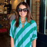 Belinda Diagonal Stripe Dress
