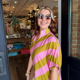 Belinda Diagonal Stripe Dress