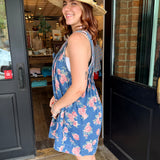 Whitney Denim Floral Romper
