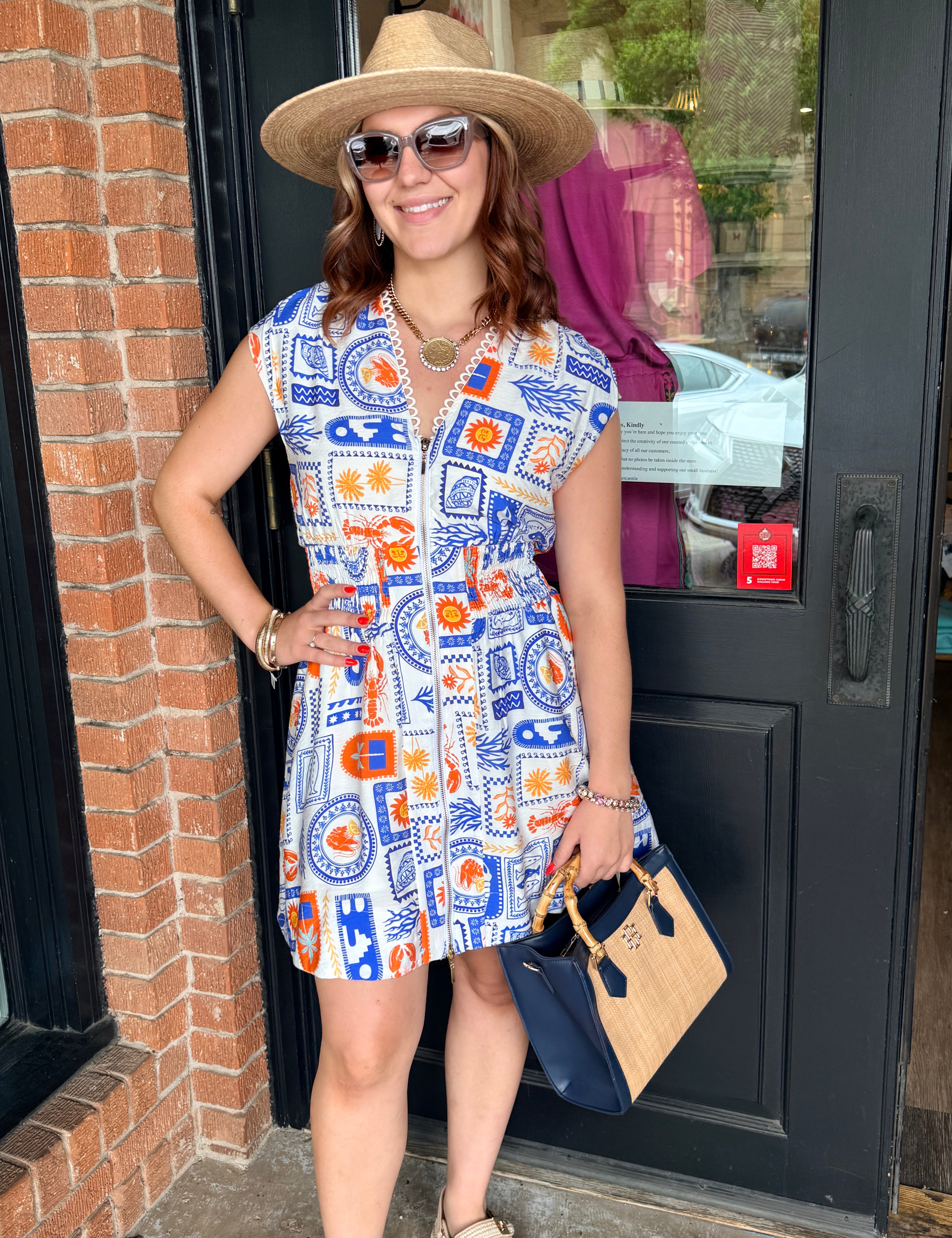 Harper Patterned Dress