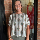 Shawn Flower Print Top