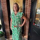 Alanna Flutter Print Maxi Dress