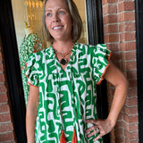 Alanna Flutter Print Maxi Dress