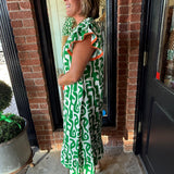Alanna Flutter Print Maxi Dress