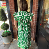Alanna Flutter Print Maxi Dress