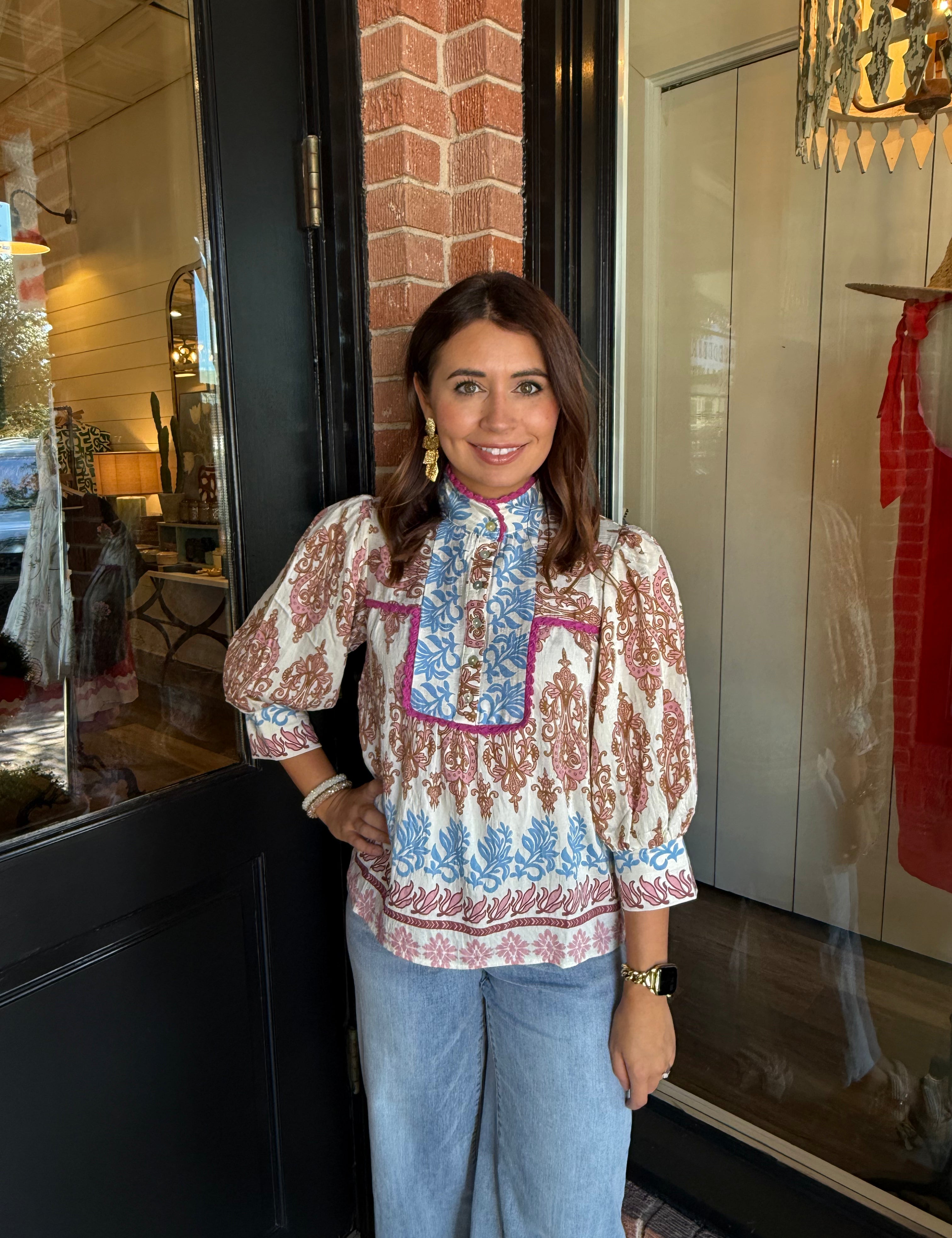 Claire Floral Top