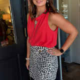 Kimmy Leopard Skort