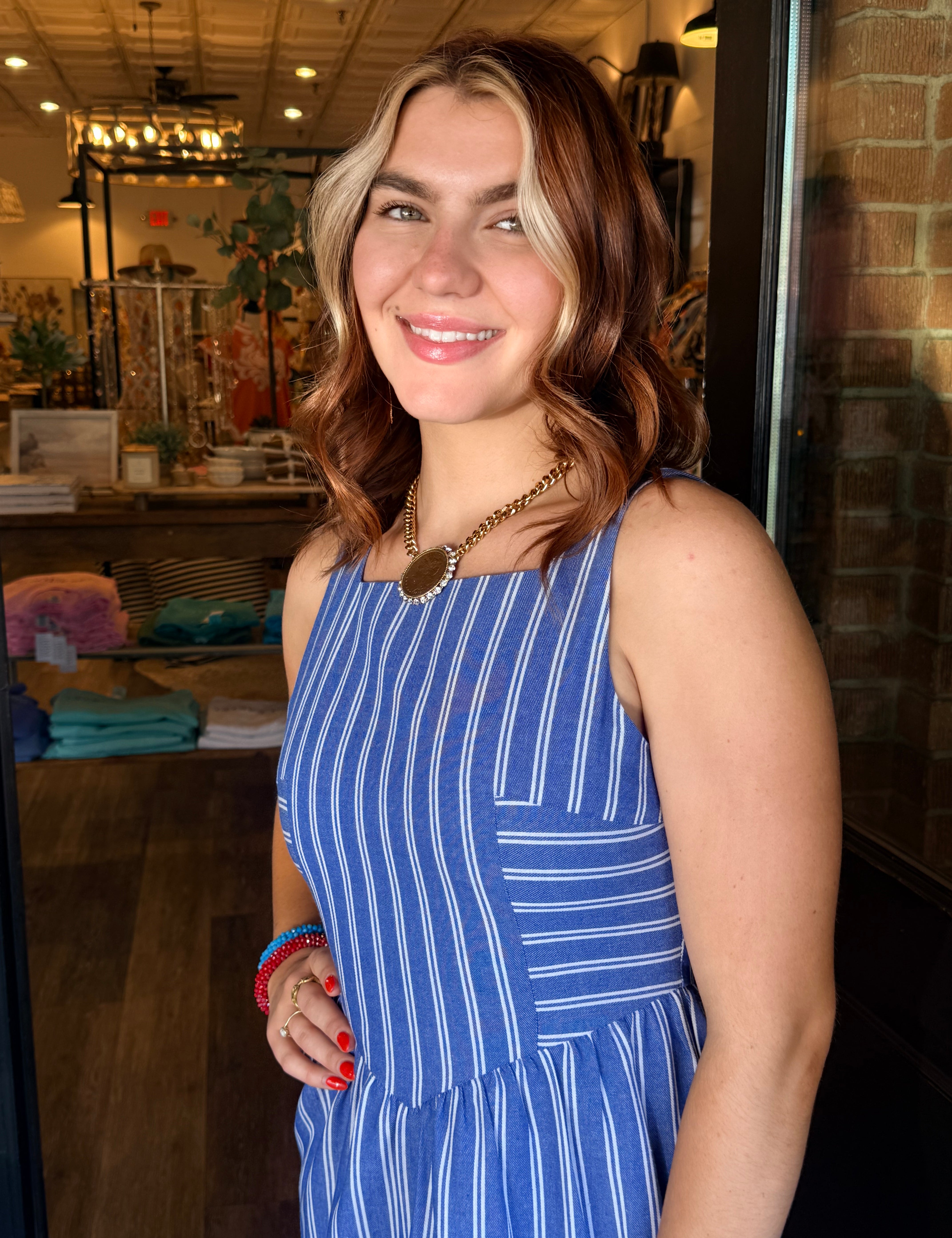 Lizzy Striped Maxi Dress