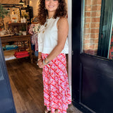 Mina Smocked Midi Skirt