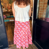 Mina Smocked Midi Skirt