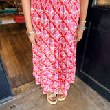 Mina Smocked Midi Skirt