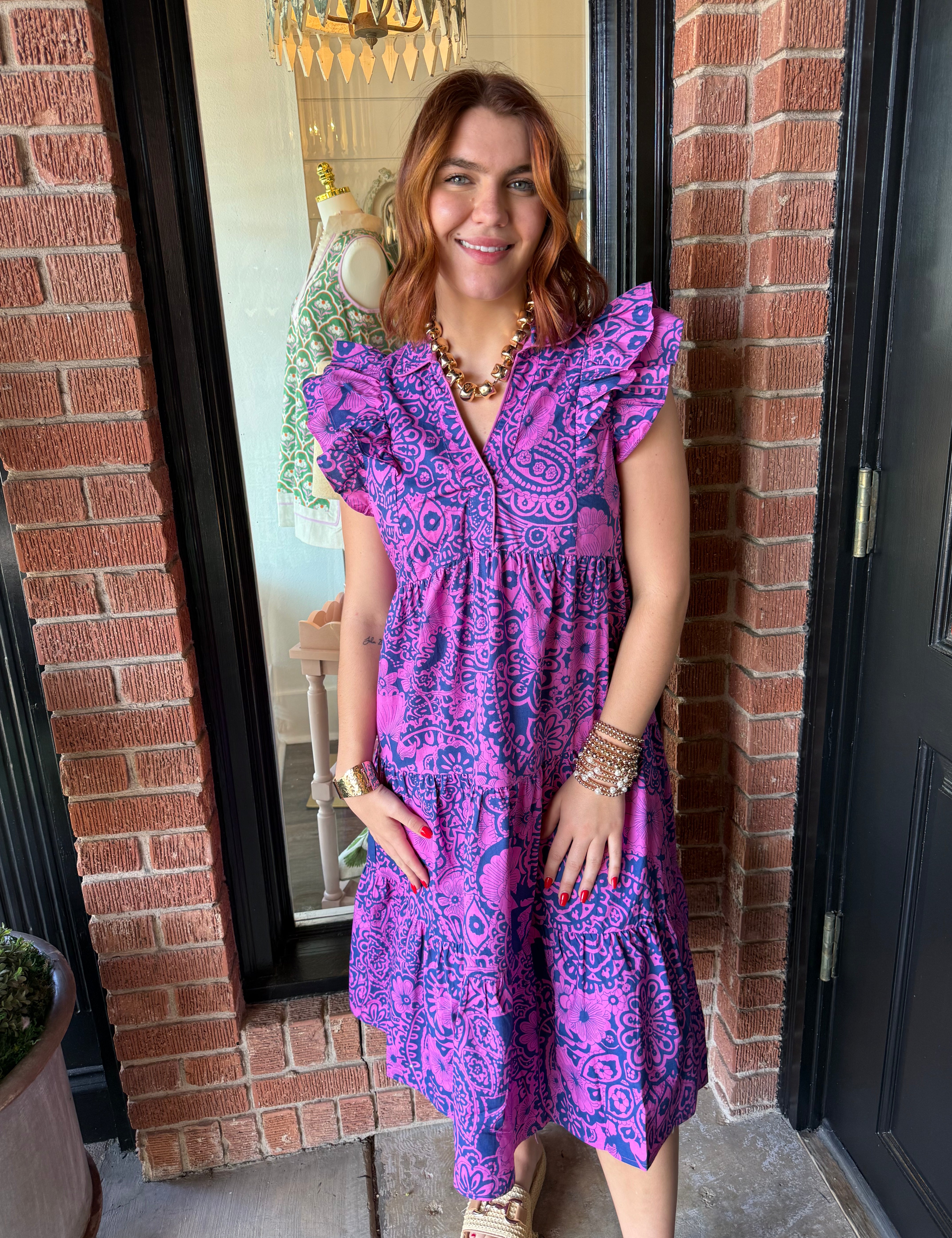 Lucy Floral Midi Dress