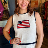 Melissa Flag Knit Top
