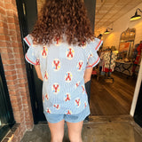 Ashley Lobster Stripe Top