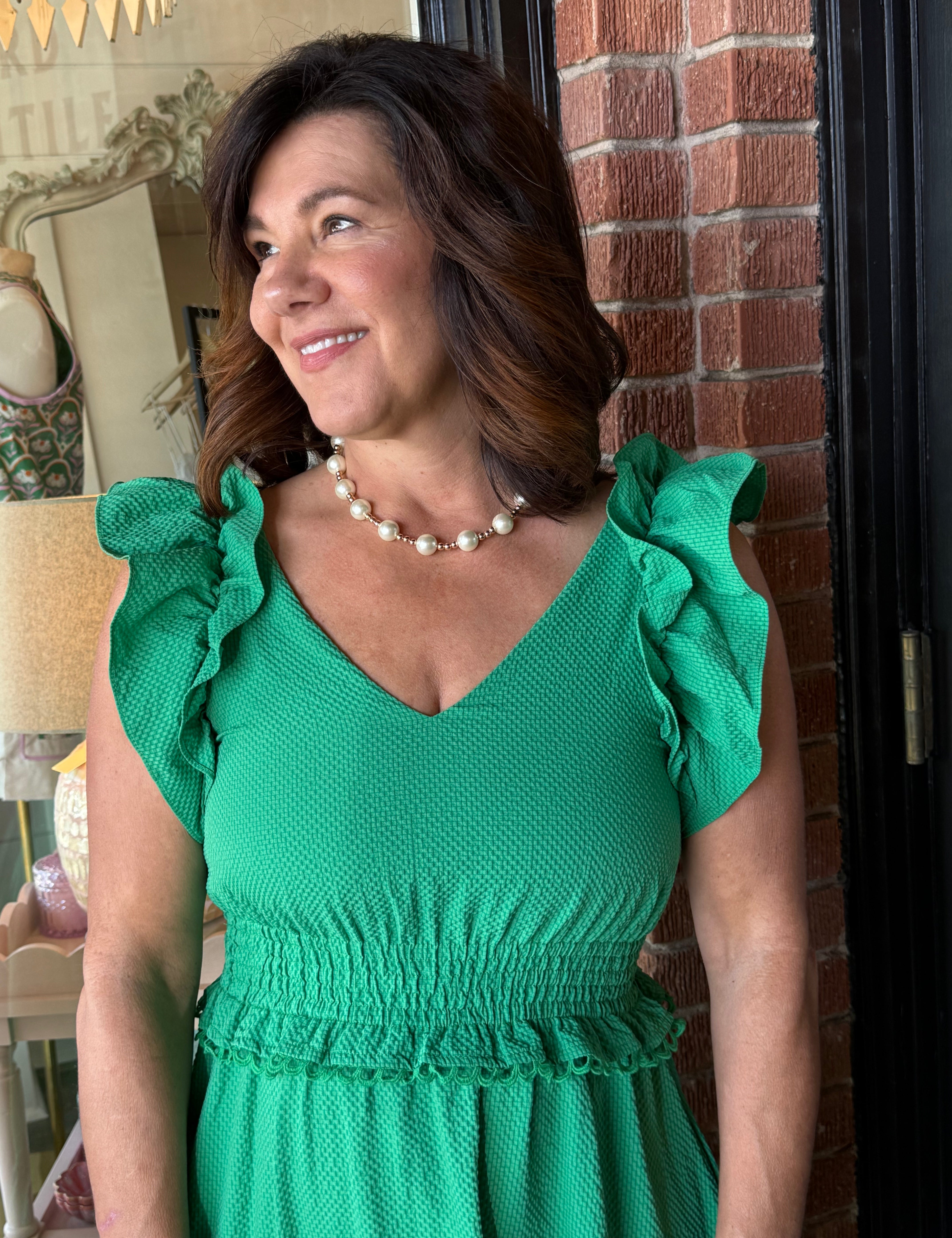 Cameron Green Smocked Dress