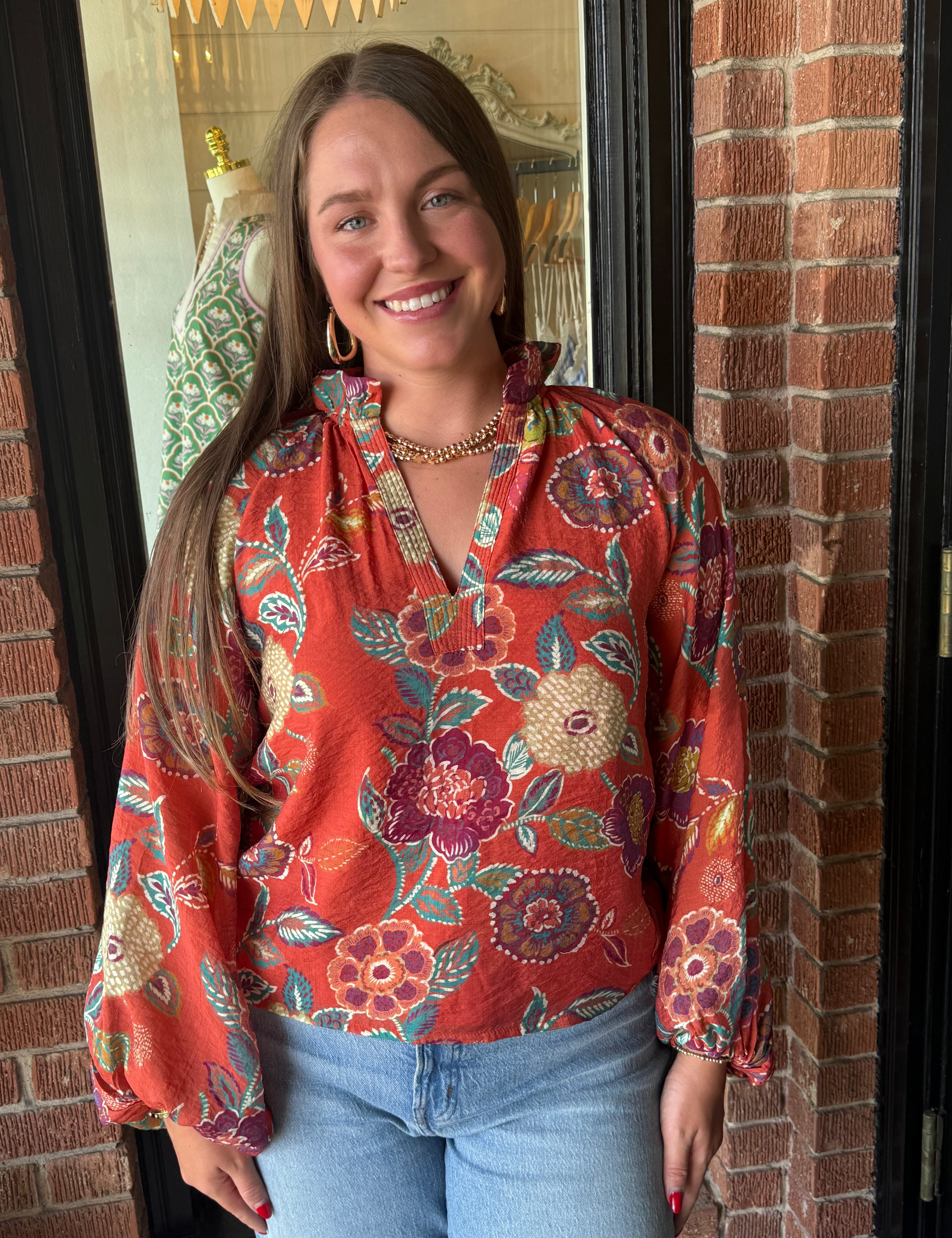 Julia Floral Top
