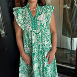 Becca Green Floral Dress