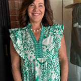 Becca Green Floral Dress