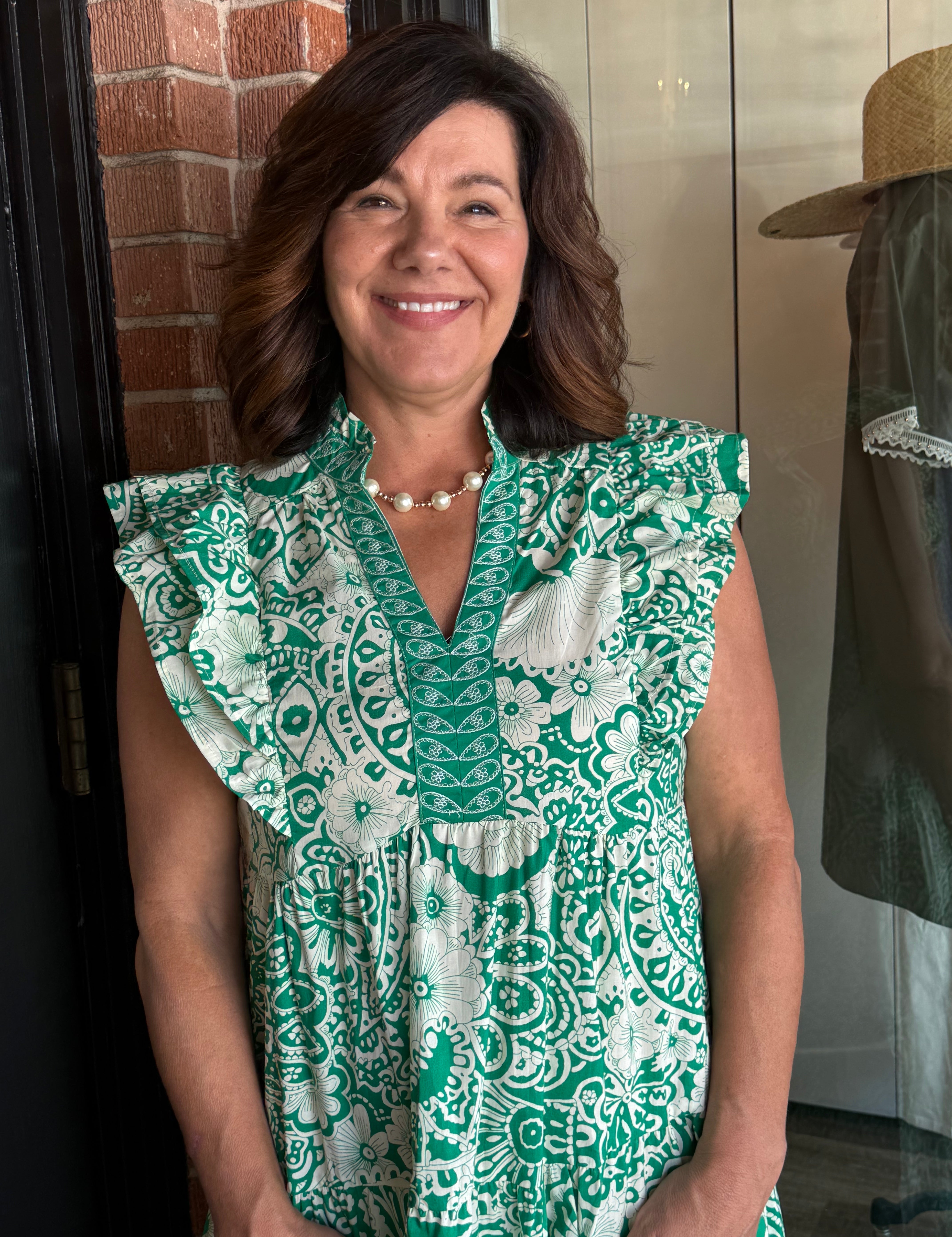 Becca Green Floral Dress
