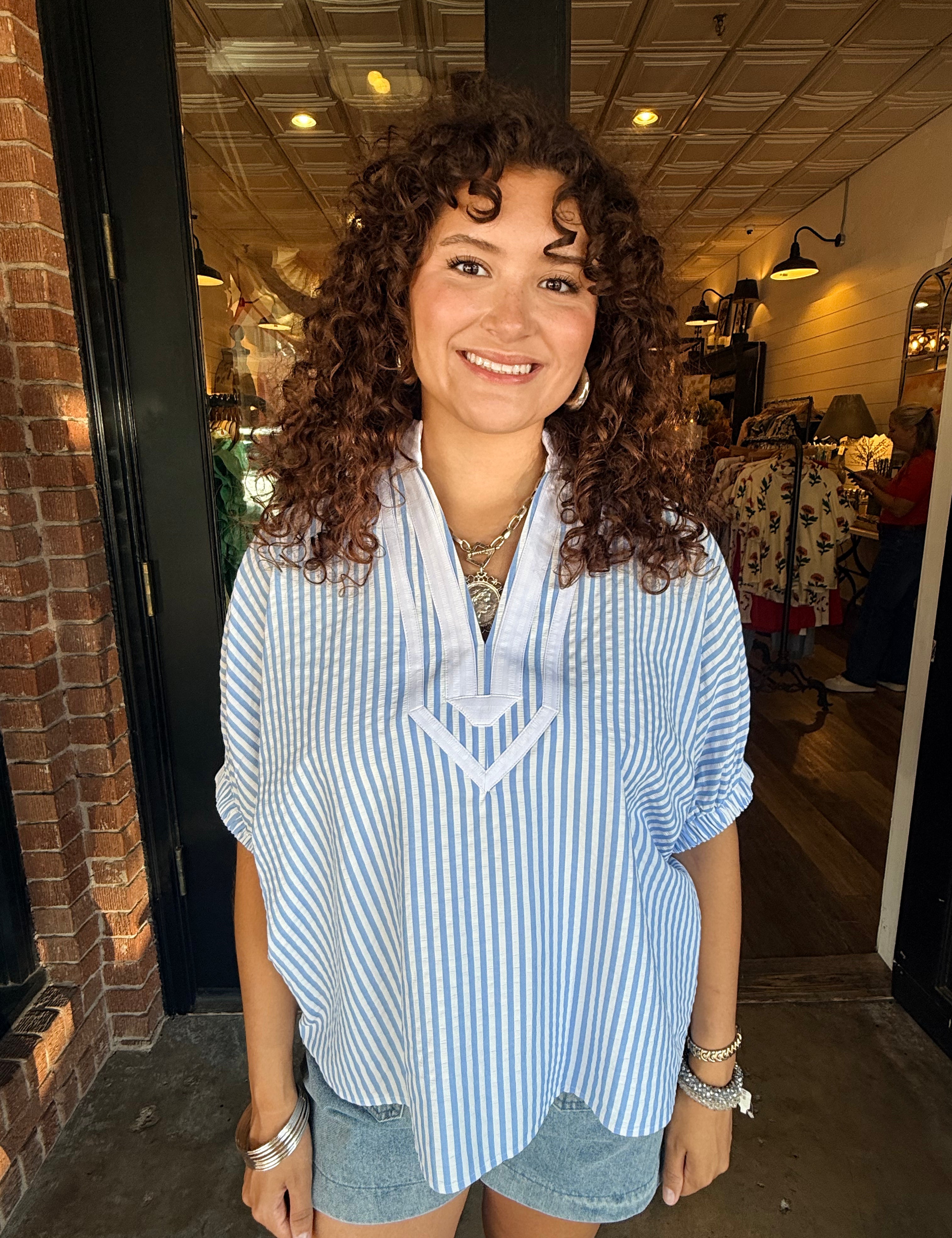Shelley Striped Top