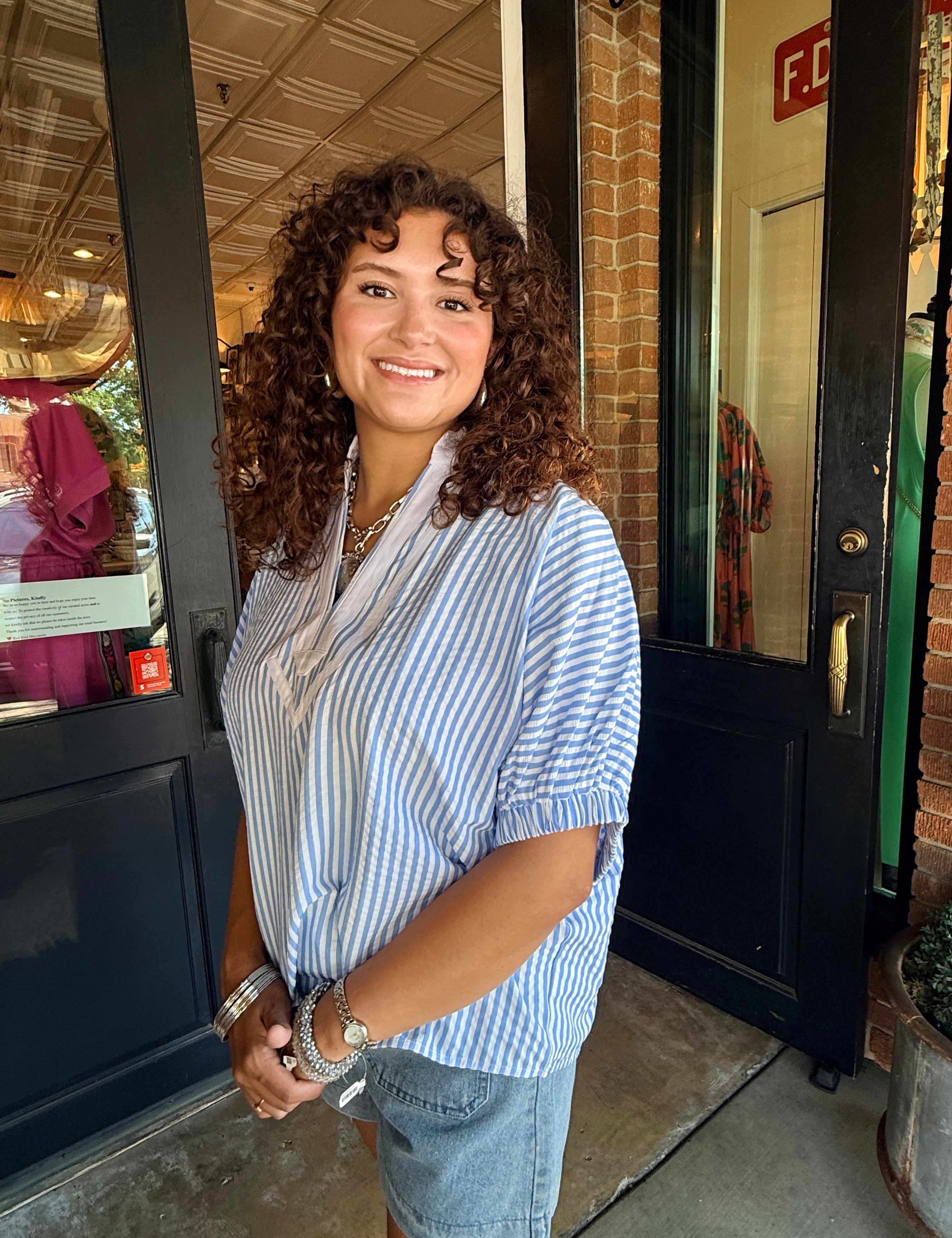 Shelley Striped Top