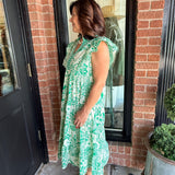 Becca Green Floral Dress