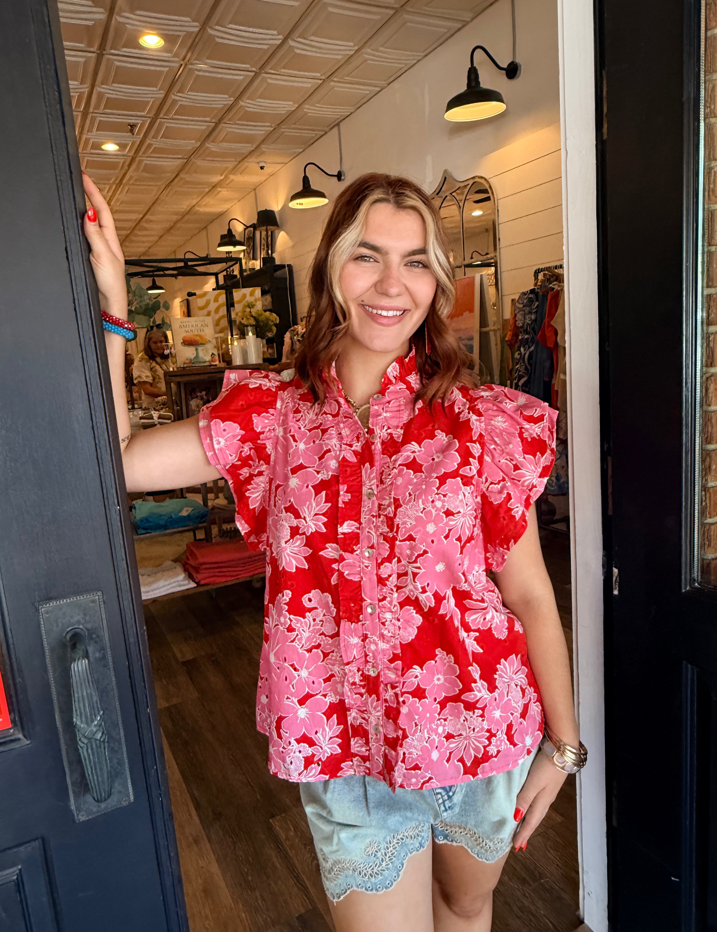 Nelly Flutter Sleeve Top