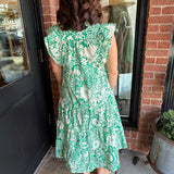 Becca Green Floral Dress