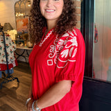 Madison Embroidered Top