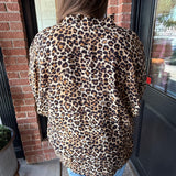 Brandi Leopard Camel Top