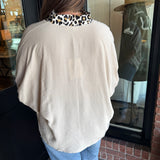 Becca Leopard Trim Top