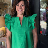 Angel Poplin Top
