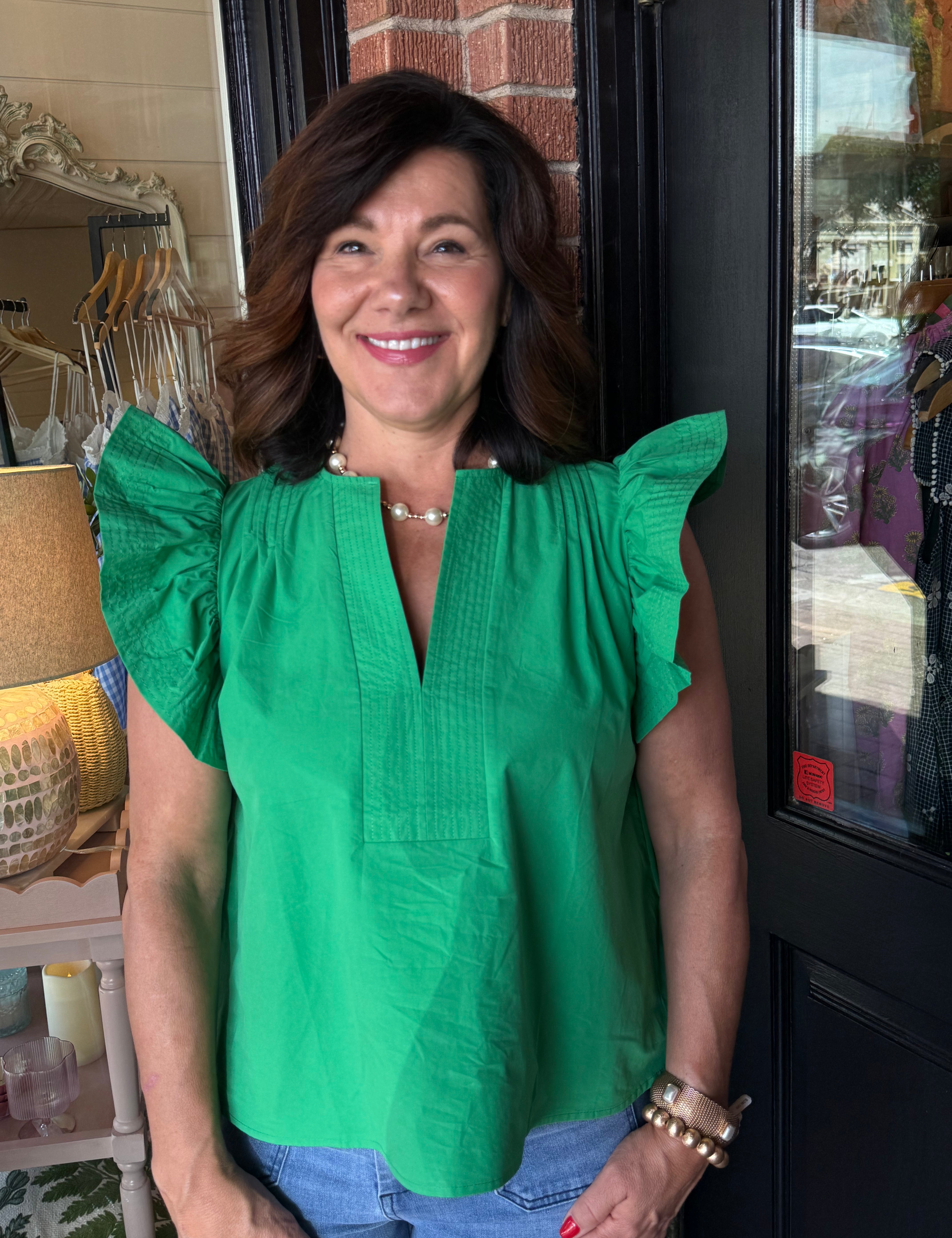 Angel Poplin Top