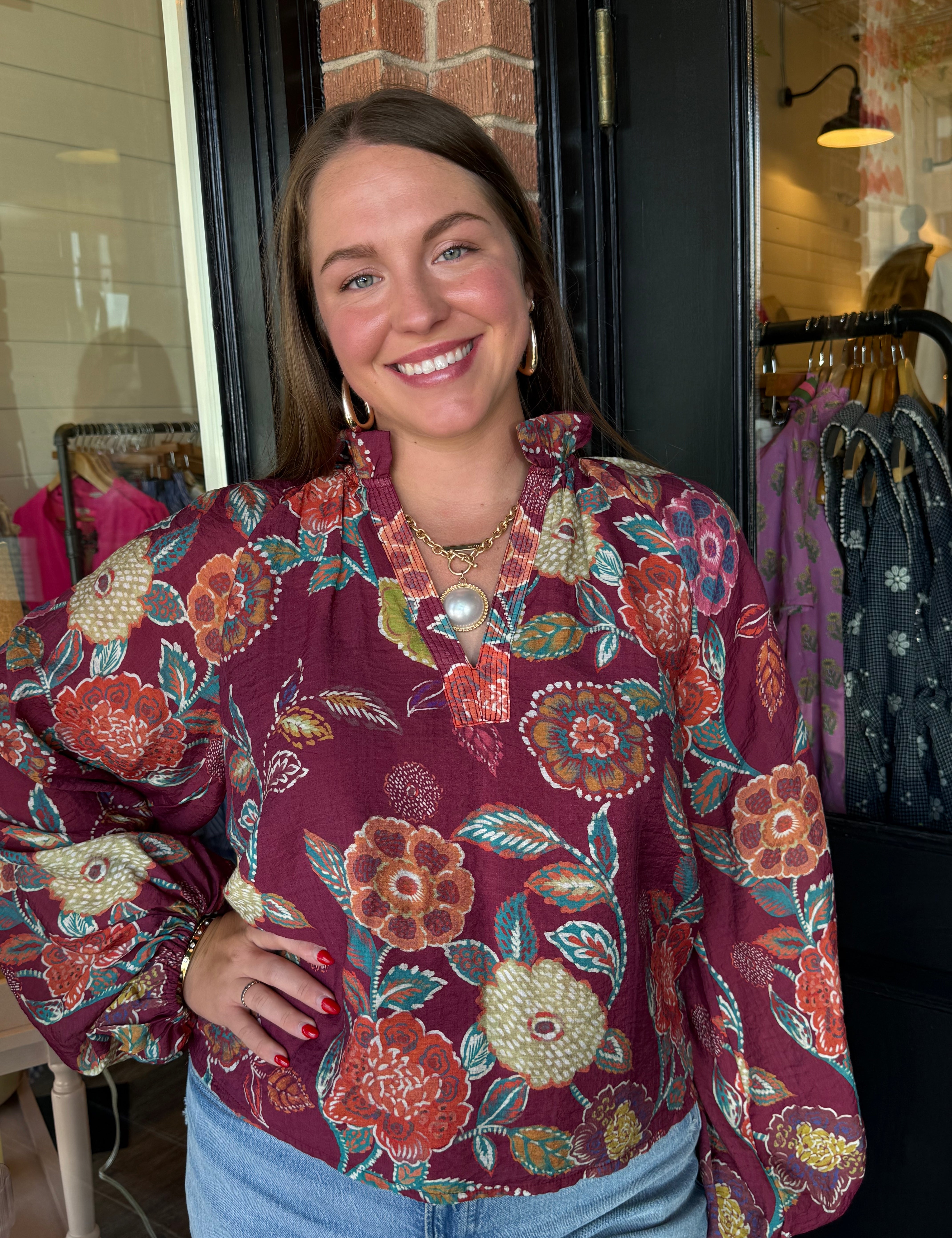 Julia Floral Top